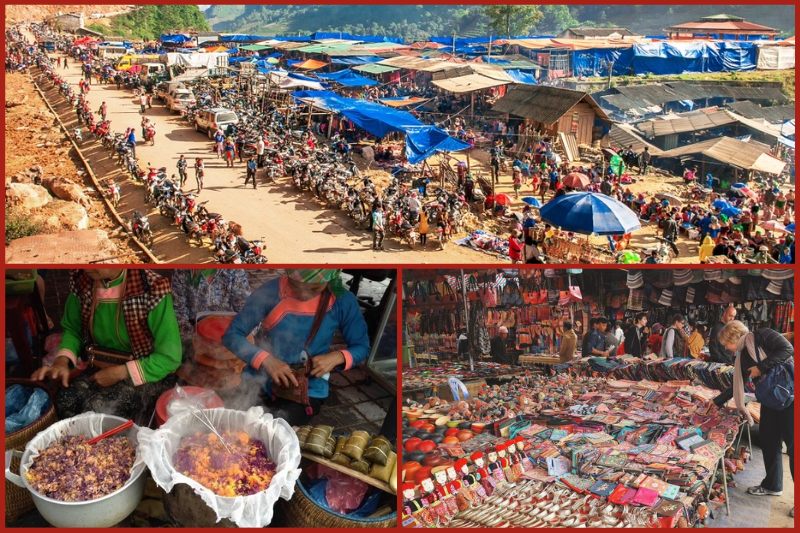 Bac Ha weekly market (Lao Cai) in Vietnam